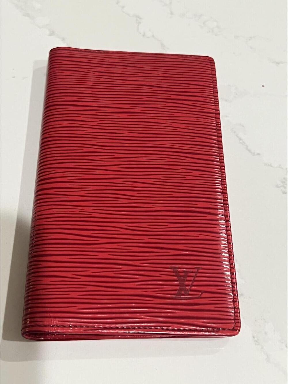 Louis Vuitton Scarlet Epi Leather Card Holder
